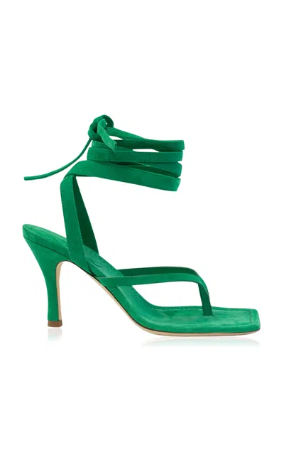 Christopher Esber Frida Flip Flop Suede Heel