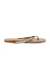 Christopher Esber Frida Pierced Suede Flip Flop