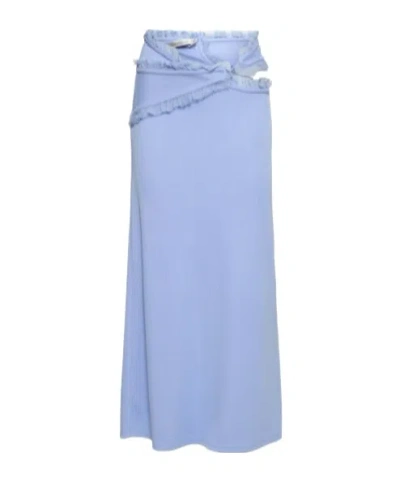 Christopher Esber Frilly Skirt In Blue