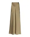Christopher Esber Front Pocket Bias Maxi Skirt In Green