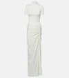 Christopher Esber Fusion Ruched Gown In White