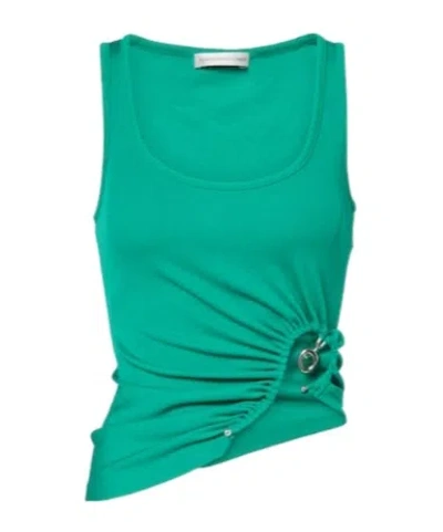 Christopher Esber Gathered Tank Top In Green