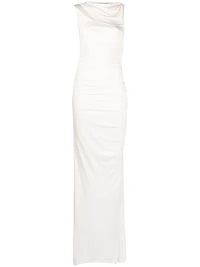 CHRISTOPHER ESBER GESBINE TWIST-DETAIL ASYMMETRIC GOWN