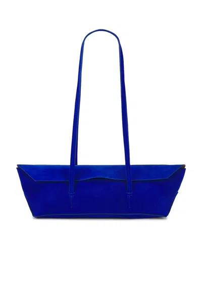 Christopher Esber Gondola Suede Mini Tote Bag In Blue
