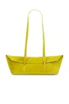Christopher Esber Gondola Suede Mini Tote Bag In Chartreuse