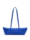 Christopher Esber Gondola Suede Shoulder Bag In Blue