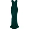 Christopher Esber Bezel Quartz Disconnect Dress In Evergreen
