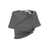 Christopher Esber Draped Top In Gray