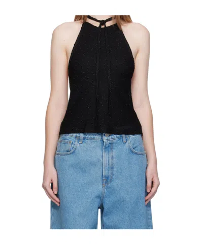 Christopher Esber Halter Neck Strap In Black