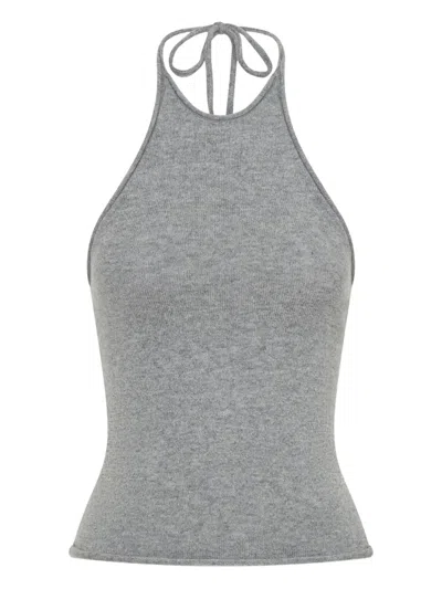 CHRISTOPHER ESBER HALTERNECK CASHMERE TOP