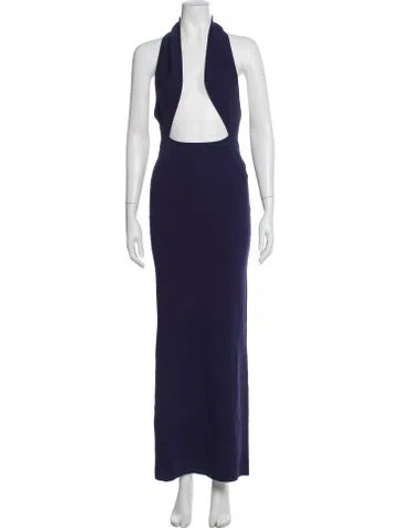 Pre-owned Christopher Esber Halterneck Long Dress W/ Tags In Purple