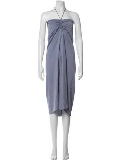 Pre-owned Christopher Esber Halterneck Midi Length Dress In Blue