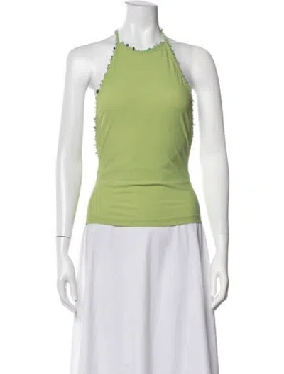 Pre-owned Christopher Esber Halterneck Sleeveless Top In Green