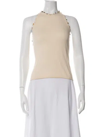 Pre-owned Christopher Esber Halterneck Sleeveless Top In Neutrals