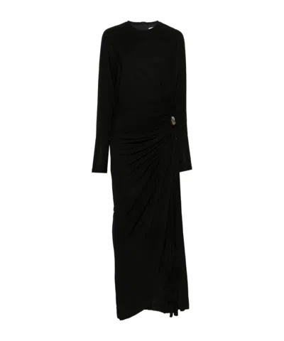 Christopher Esber Helix Side-slit Maxi Dress In Black