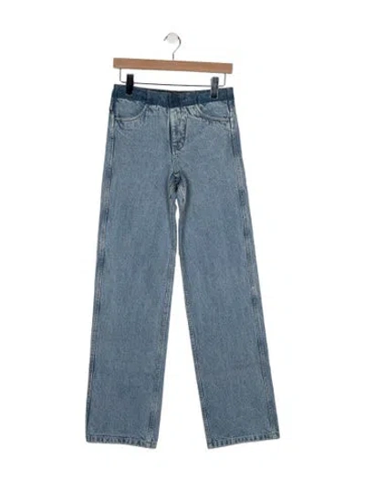 Pre-owned Christopher Esber High-rise Wide Leg Jeans W/ Tags In Blue
