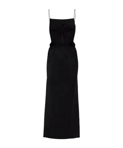 Christopher Esber Hollow-out Slip Dress In Black