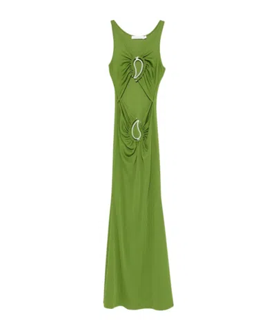 Christopher Esber Hollow Sleeveless Dress In Green