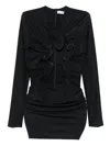 Christopher Esber Hollow Venus Cutout Mesh Top In Black