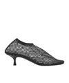 Christopher Esber Minette Bezeled 50mm Low Heels Ankle Boots In Black Nylon In Black