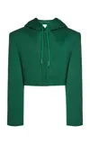 Christopher Esber Hooded Cotton Jacket In Green