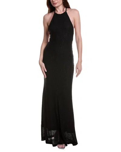 Christopher Esber Imber Metallic Halter Dress In Yellow