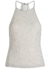 Christopher Esber Metallic-detail Halterneck Top In White