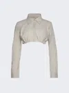 Christopher Esber Inbuilt Bra Shirt In Beige