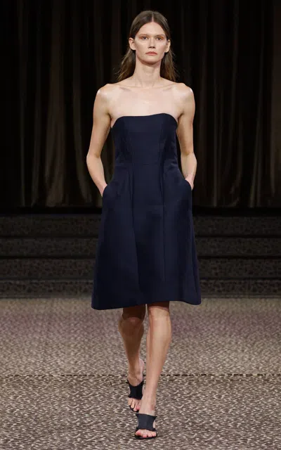 Christopher Esber Incline Tailored Midi Dress In Black