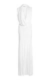 Christopher Esber Interlock Drape Gown In White