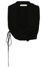 Christopher Esber Interlock Draped Top In Black