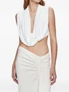 Christopher Esber Interlock Jersey Drape Top In White