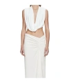 Christopher Esber Interlock Jersey Drape Top In White