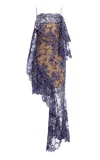 Christopher Esber Iris Floating Lace Suspend Mini Dress