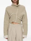 Christopher Esber Isolde Double-knit Jacket In Neutral