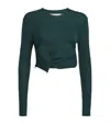 Christopher Esber Encompassed Loop T-shirt In Green