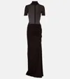 Christopher Esber Jersey Maxi Dress In Black