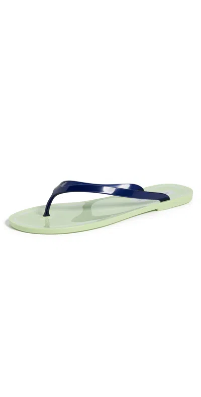 Christopher Esber Jo Flip Flops Aloe/ink In Multi