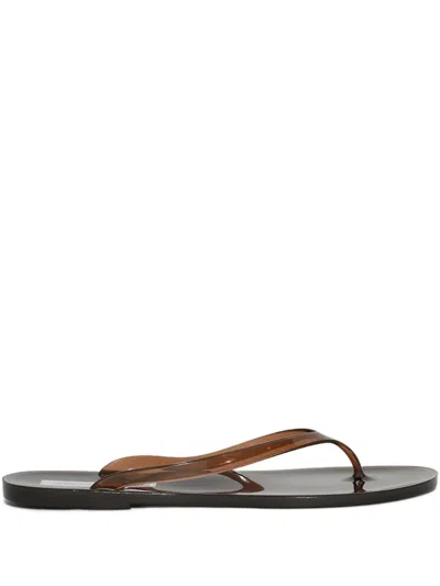 Christopher Esber Jo Pvc Flip Flops In Brown