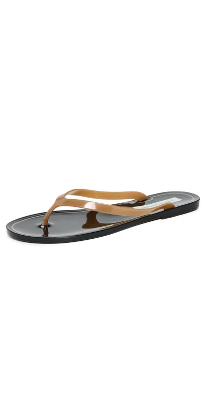 Christopher Esber Jo Jelly Flip Flops Black/almond