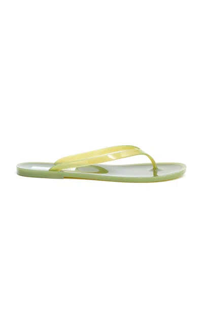 Christopher Esber Jo Pvc Flip Flops In Green
