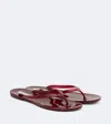 Christopher Esber Jo Pvc Flip Flop Sandals In Burgundy