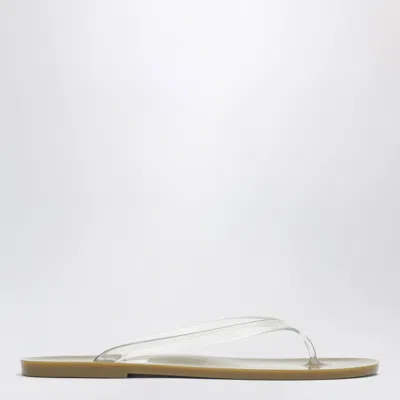 Christopher Esber Jo Thong Sandals In Khaki Clear In Transparent