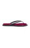 Christopher Esber Joan Sheepskin Flip Flops In Burgundy