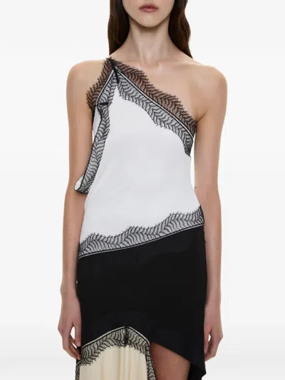Christopher Esber Keira Lace-trim Maxi Dress In White