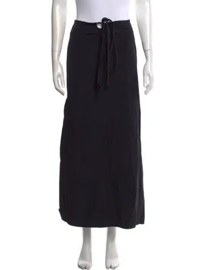 Pre-owned Christopher Esber Keyhole Accent Long Skirt In Black