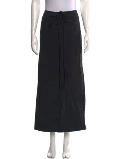 Pre-owned Christopher Esber Keyhole Accent Midi Length Skirt In Black
