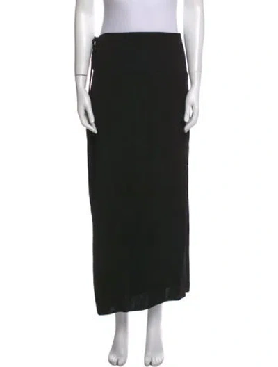 Pre-owned Christopher Esber Keyhole Accent Midi Length Skirt In Black