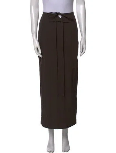Pre-owned Christopher Esber Keyhole Accent Midi Length Skirt In Gray