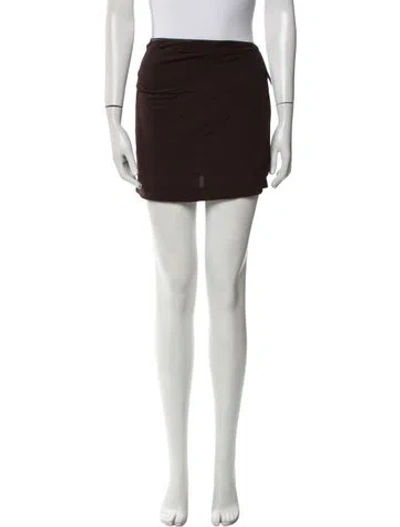 Pre-owned Christopher Esber Knee-length Skirt In Brown